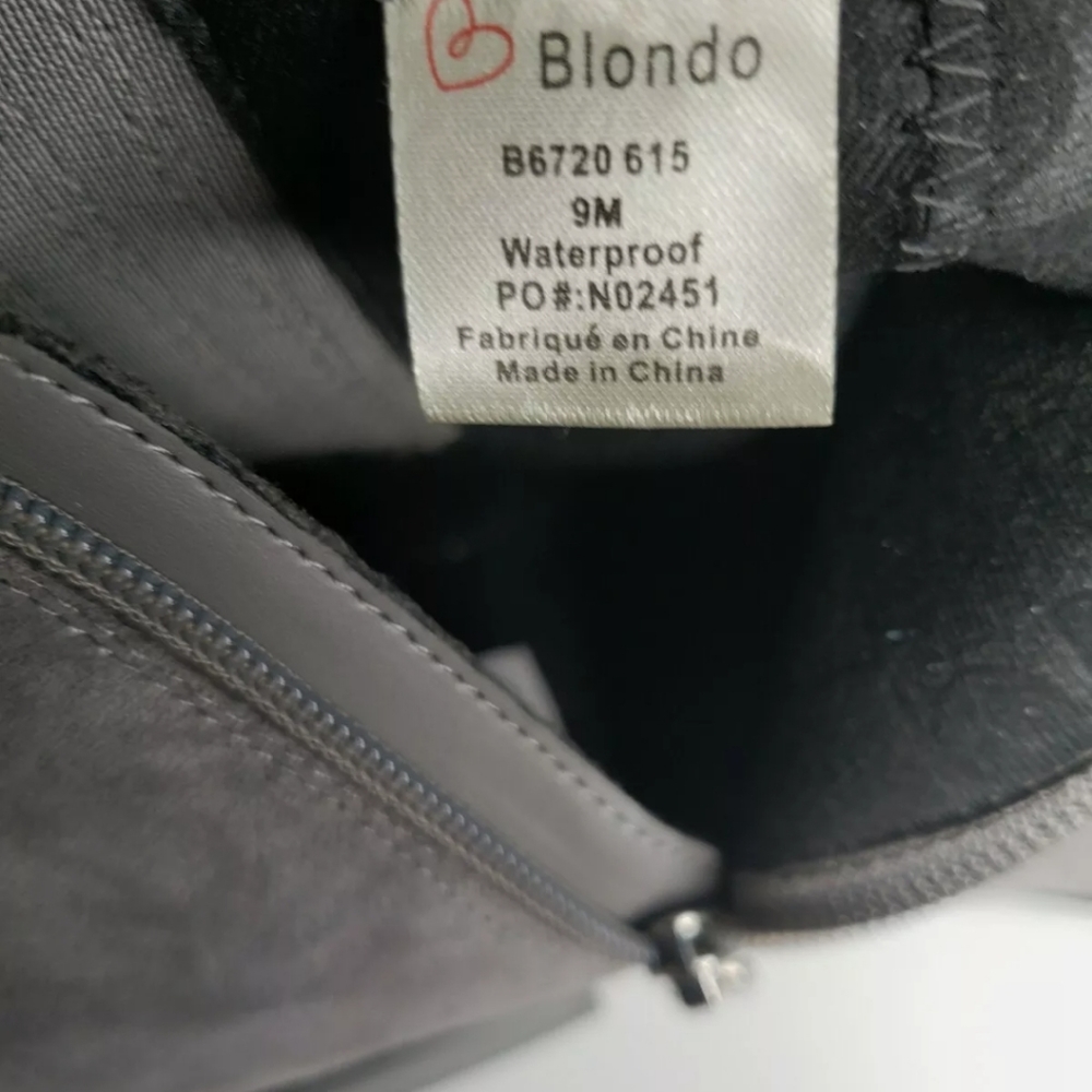 Blondo Sydney Waterproof women's gray ankle boots - Picture 9 of 12